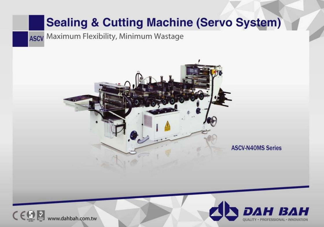 Reel to Pouch Sealing and Cutting Machine ASCV-NS Series